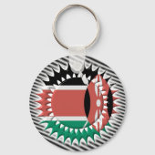 Kenya Flag Sleutelhanger (Voorkant)