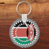 Kenya Flag Sleutelhanger (Voorkant)
