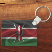 Kenya Flag Sleutelhanger (Voorkant)