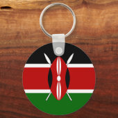 Kenya Flag Sleutelhanger (Voorkant)