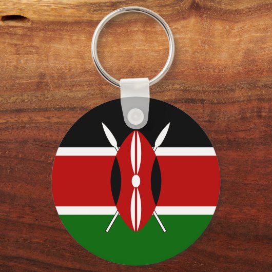 Kenya Flag Sleutelhanger (Voorkant)