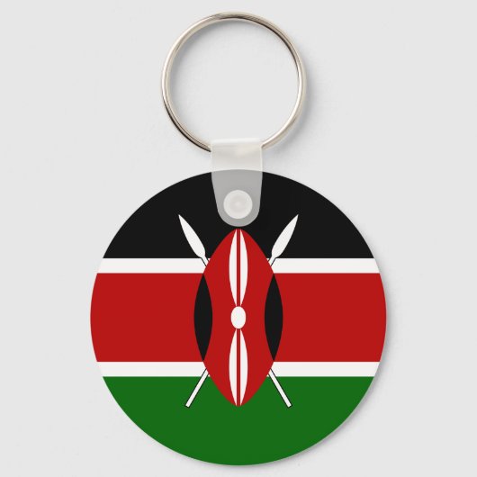 Kenya Flag Sleutelhanger (Achterkant)