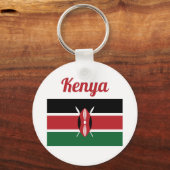 Kenya Flag Sleutelhanger (Voorkant)