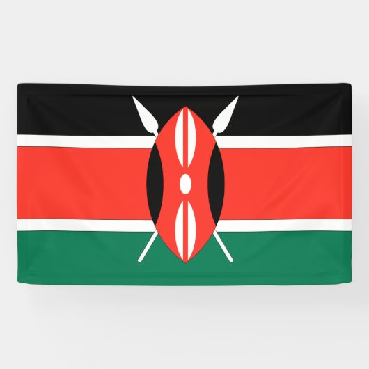 Kenya Flag Spandoek (Horizontaal)
