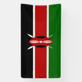 Kenya Flag Spandoek (Verticaal)