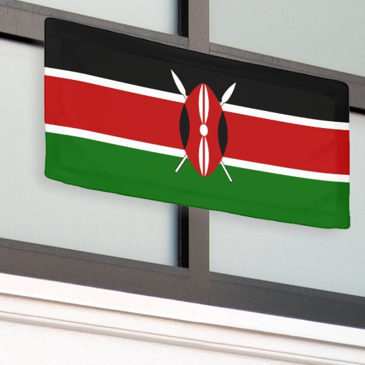 Kenya Flag Spandoek (Buitenkant Gebouw)