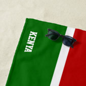 Kenya Flag Splendid Patriotic Strandlaken (In situ)