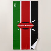 Kenya Flag Splendid Patriotic Strandlaken (Voorkant)