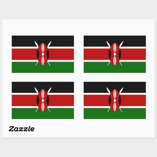 Kenya Flag Sticker (Vel)