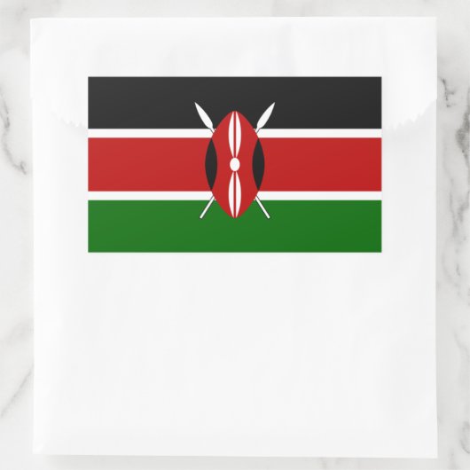 Kenya Flag Sticker (Tas)