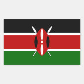 Kenya Flag Sticker (Voorkant)