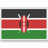 Kenya Flag Sticker (Voorkant)
