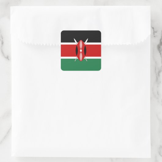 Kenya Flag Sticker (Tas)