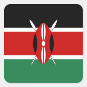 Kenya Flag Sticker (Voorkant)