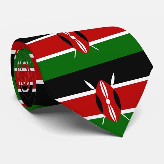 Kenya Flag Stropdas (Opgerold)