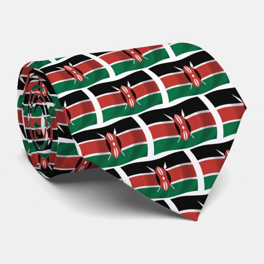 Kenya Flag Stropdas (Opgerold)
