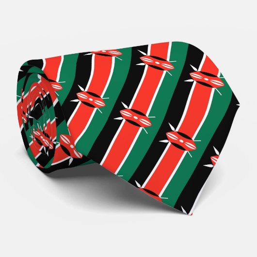 Kenya Flag Stropdas (Opgerold)