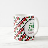 KENYA FLAG Stylish Gepersonaliseerd de scriptie 'B Koffiemok (Voorkant rechts)