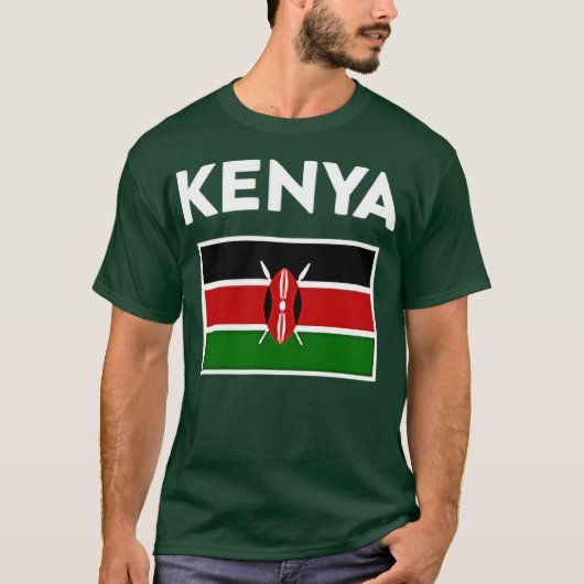 Kenya Flag T-shirt (Voorkant)