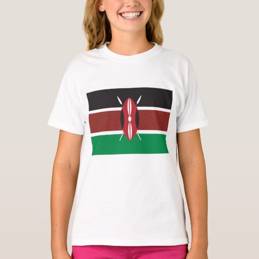Kenya Flag T-shirt (Voorkant)