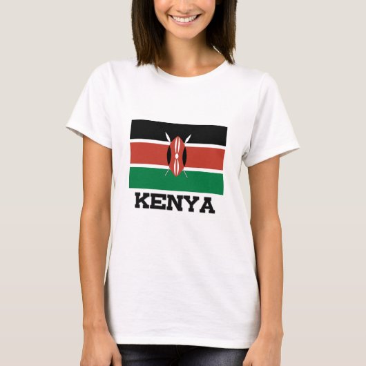 Kenya Flag T-shirt (Voorkant)