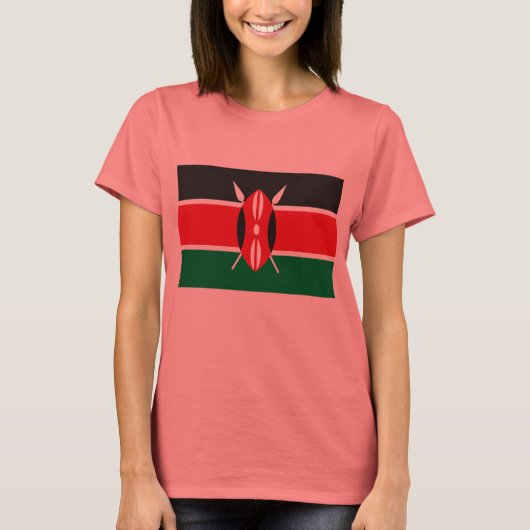 Kenya Flag T-shirt (Voorkant)