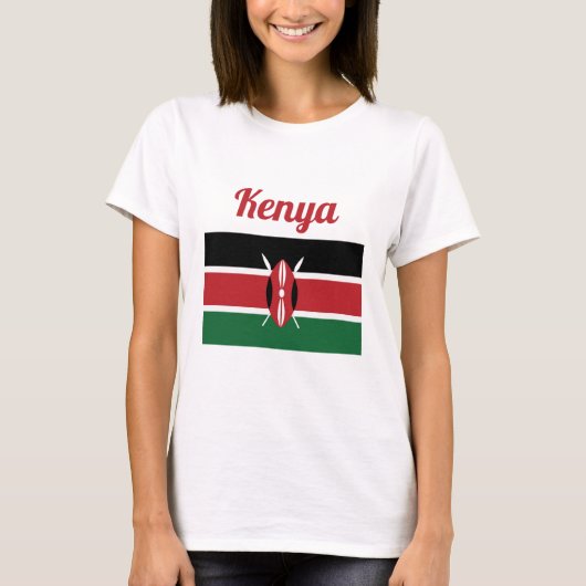 Kenya Flag T-shirt (Voorkant)