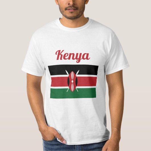 Kenya Flag T-Shirt (Voorkant)