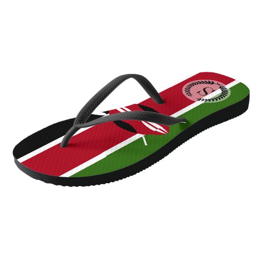 Kenya Flag Teenslippers (Schuin)