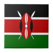 Kenya Flag Tegeltje (Voorkant)