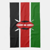 Kenya Flag Theedoek (Verticaal)