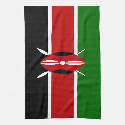 Kenya Flag Theedoek (Verticaal)
