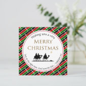 KENYA FLAG Three Wise Mannen KENYAN Kerstmis Feestdagenkaart (Staand voorkant)