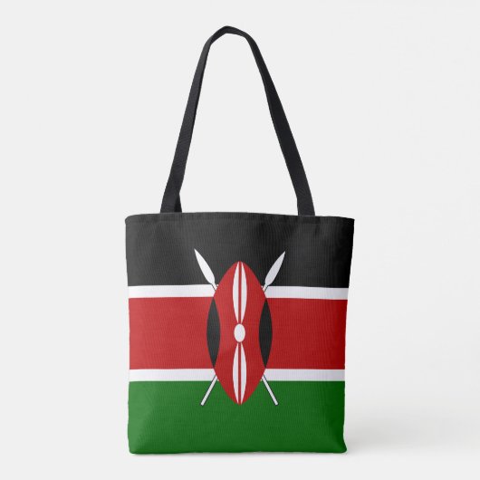 Kenya Flag Tote Bag (Achterkant)