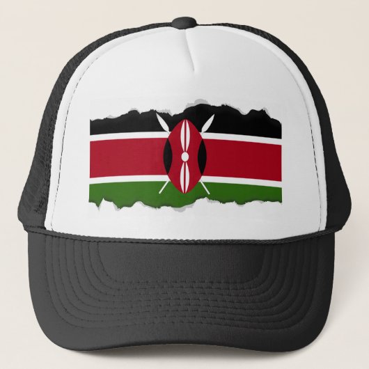 Kenya Flag Trucker Pet (Voorkant)