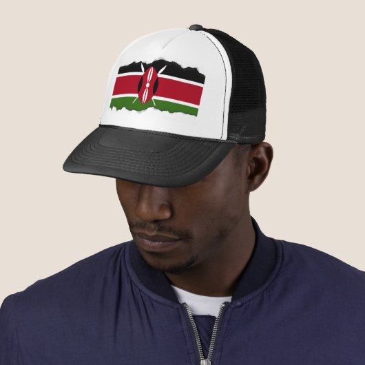 Kenya Flag Trucker Pet (In situ)