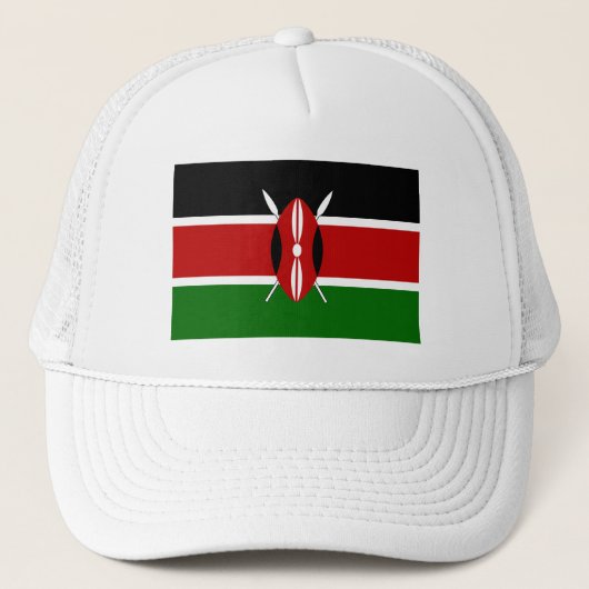 Kenya Flag Trucker Pet (Voorkant)
