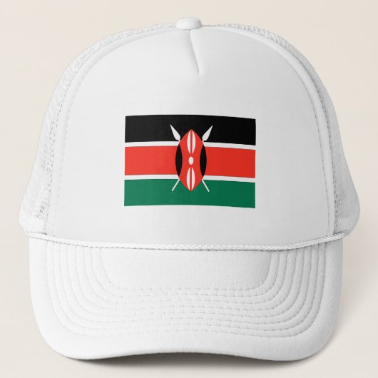Kenya Flag Trucker Pet (Voorkant)