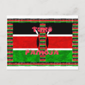 Kenya Flag Tuko Pamoja Briefkaart (Voorkant)