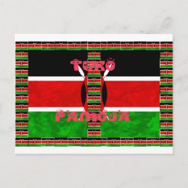 Kenya Flag Tuko Pamoja Briefkaart