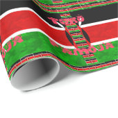Kenya Flag Tuko Pamoja Cadeaupapier (Rol Hoek)