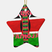 Kenya Flag Tuko Pamoja Keramisch Ornament (Links)