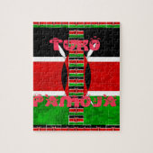 Kenya Flag Tuko Pamoja Legpuzzel (Verticaal)