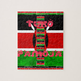Kenya Flag Tuko Pamoja Legpuzzel