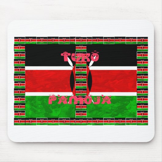 Kenya Flag Tuko Pamoja Muismat (Voorkant)