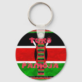 Kenya Flag Tuko Pamoja Sleutelhanger (Voorkant)