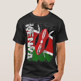 KENYA Flag Vintage Distressed KENYA Premium T-shirt