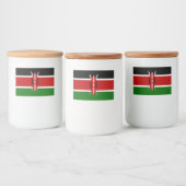 Kenya Flag Voedselcontainer Etiket (Flessen)
