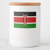 Kenya Flag Voedselcontainer Etiket (Voorkant)