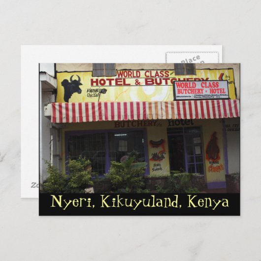 Kenya Funny Sign Briefkaart (Voorkant / Achterkant)